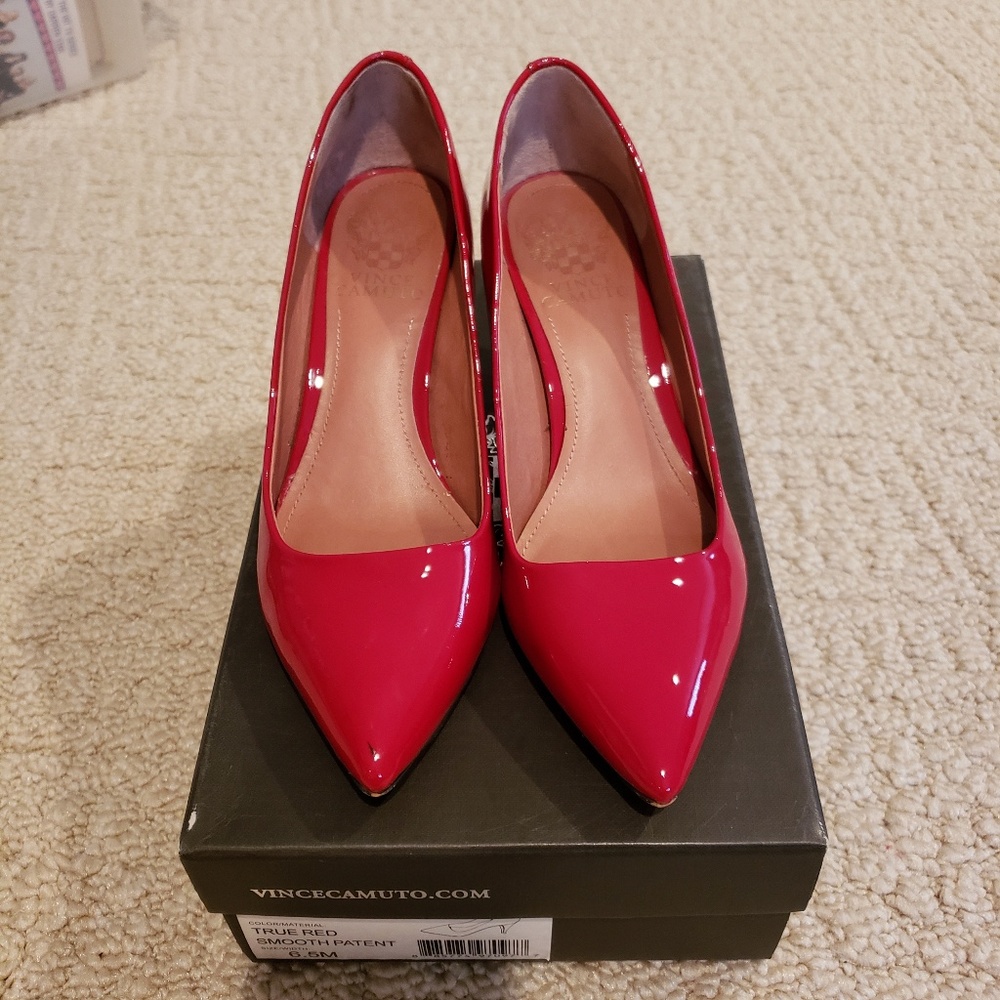 Vince Camuto Red patent leather pumps